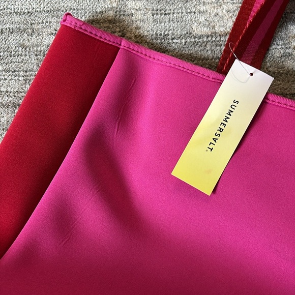 Summersalt NWT Stylish Pink/red Tote Bag - neoprene - Picture 2 of 6